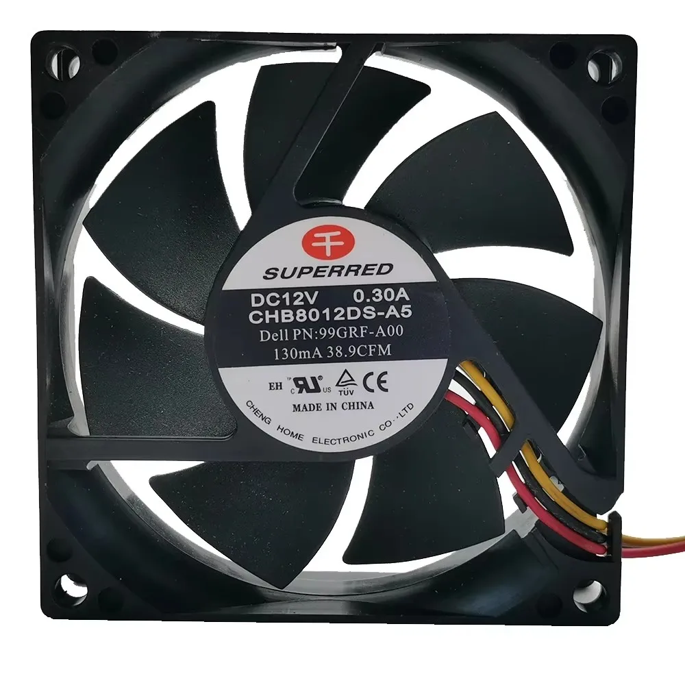 

new for CHB8012DS-A5 8020 oil fan DC12V 0.30a power supply chassis cooling fan 8CM 80*80*20MM