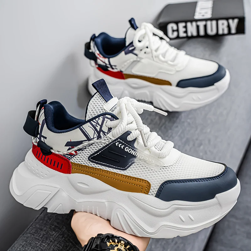 

Mesh Men Running Shoes Breathable Casual Shoes Comfortable Men Walking Sneakers Non-Slip Wear-Resistant Athletic Sports Shoes