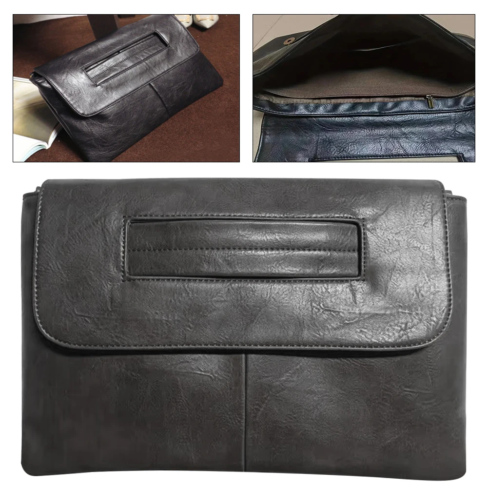 Saco de embreagem envelope de couro PU para mulheres, cor sólida Messenger Bag, grande capacidade, Laidies Shopping Bag, moda