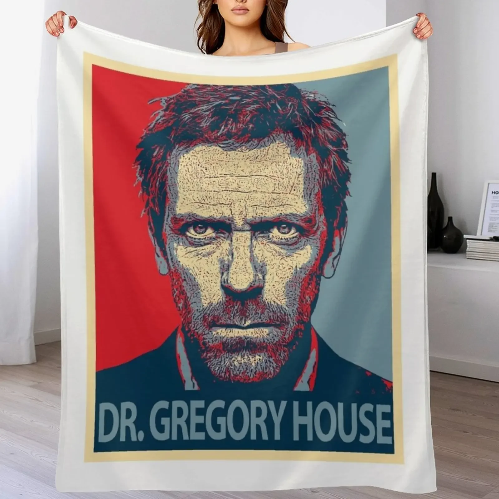 Dr Gregory House Throw Blanket Cozy Home Blanket Gift for Christmas Holiday