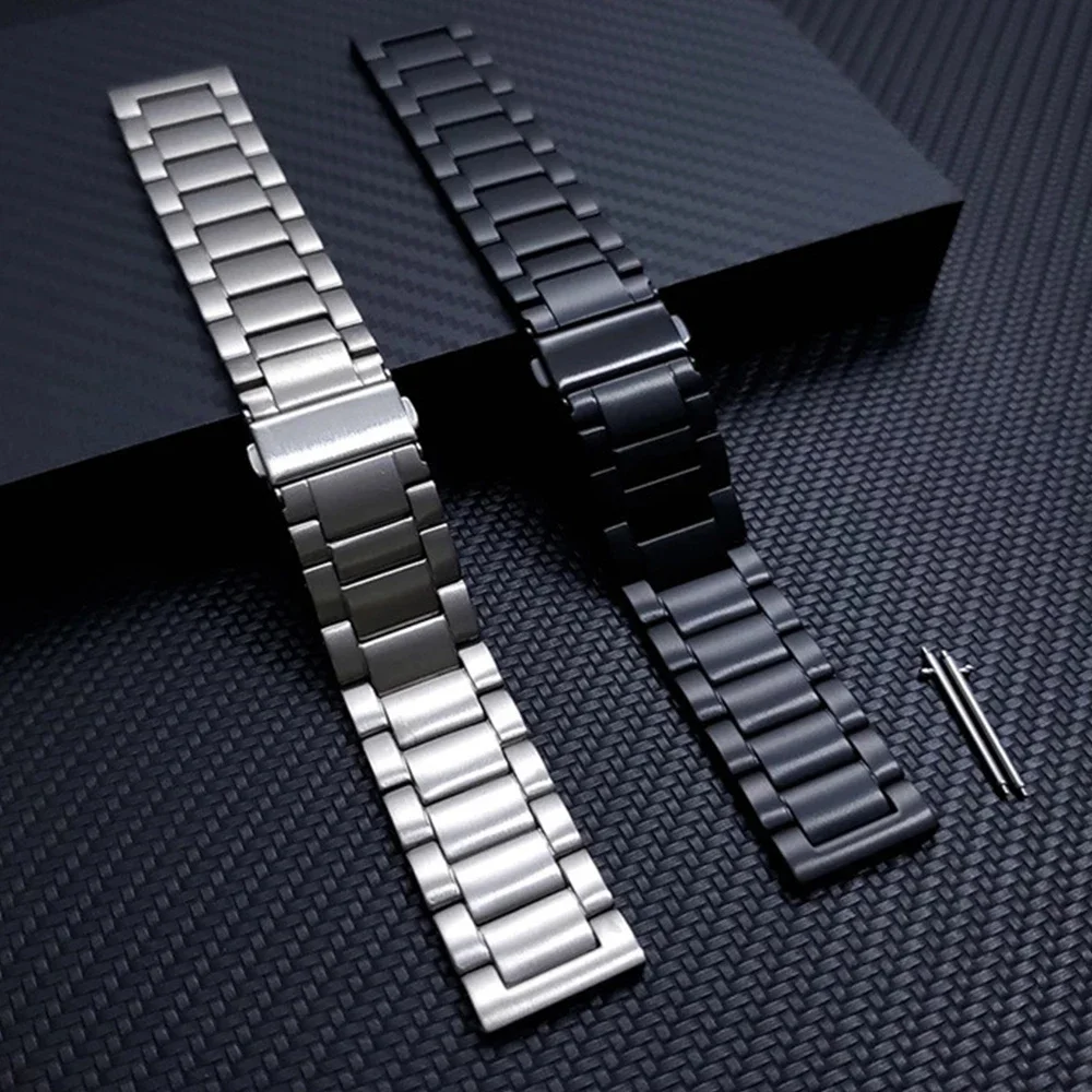 Titanium Alloy Watchband for Rolex Stainless Steel Buckle Bracelet for Seiko Smartwatches 20mm 22mm Metal  Wristband Wrist Strap