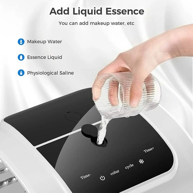 Macchina fotografica a LED a 7 colori con nano spray idratante maschera per il viso e il corpo idratante per la pelle ringiovanimento cura della pelle salone SPA uso domestico