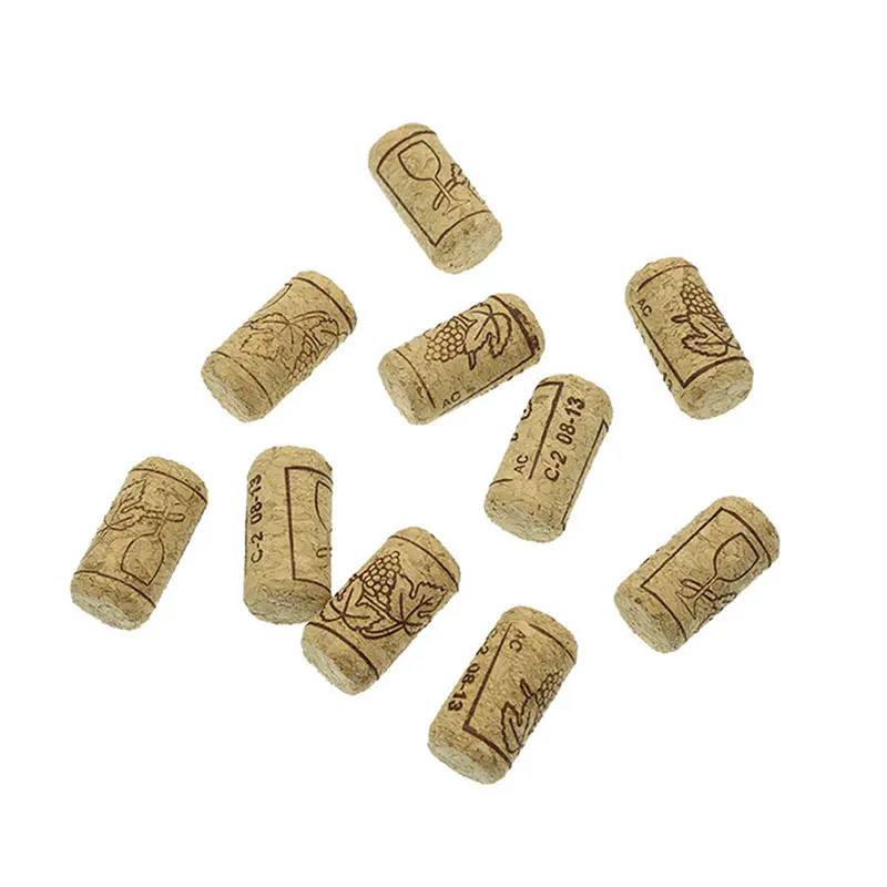 10 pcs Wine Corks Stopper Portable Wine Cork Straight Stopper for Bottling of Wines or Crafting Cowboy Bottle Caps