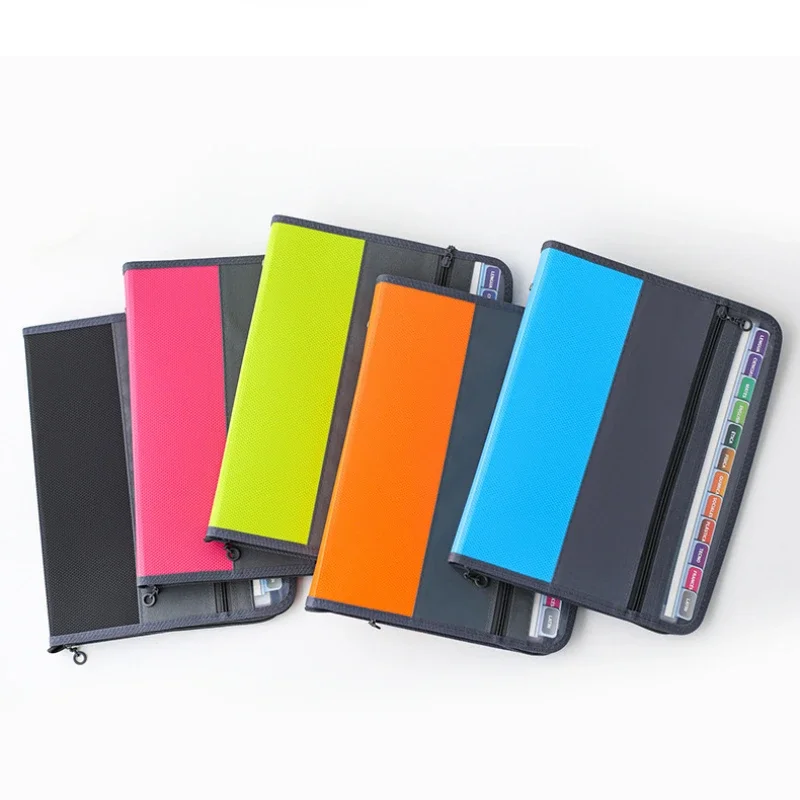 13 Pocket Expanding File Organizer Accordion File Folder Document Organizer Expanding Zip File Folder With Zipper Closure
