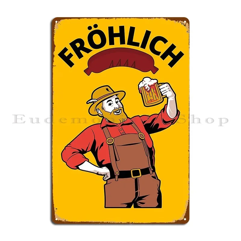 Oktoberfest Festival Metal Plaque Plaques Retro Print Wall Custom Decoration Tin Sign Poster