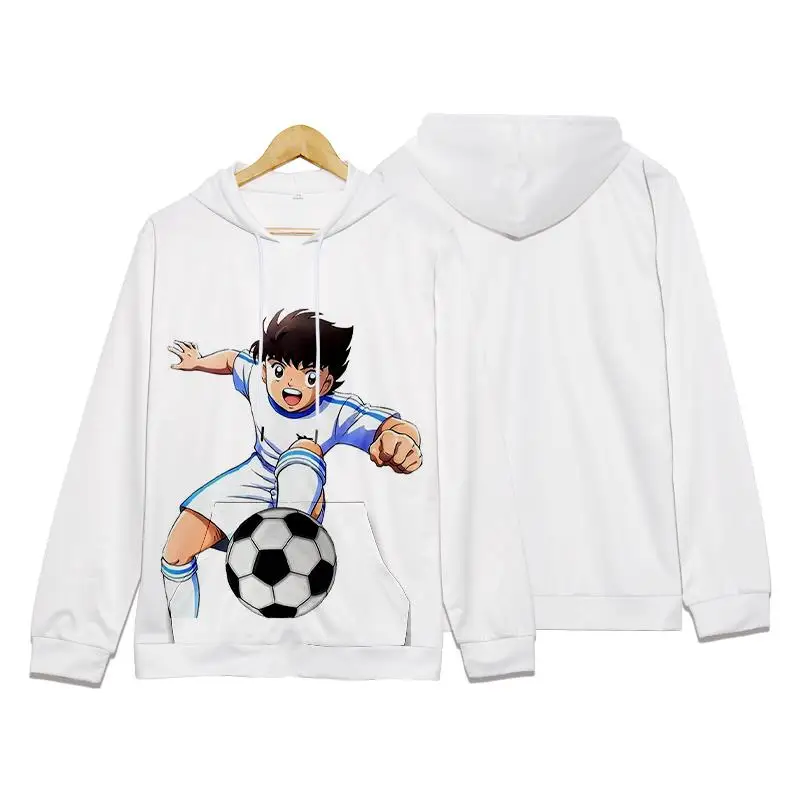 Felpe con cappuccio Hot Cartoon Anime Captain Tsubasa 3D Print ragazzi ragazze felpe moda Hip Hop felpa oversize con cappuccio bambini pullover