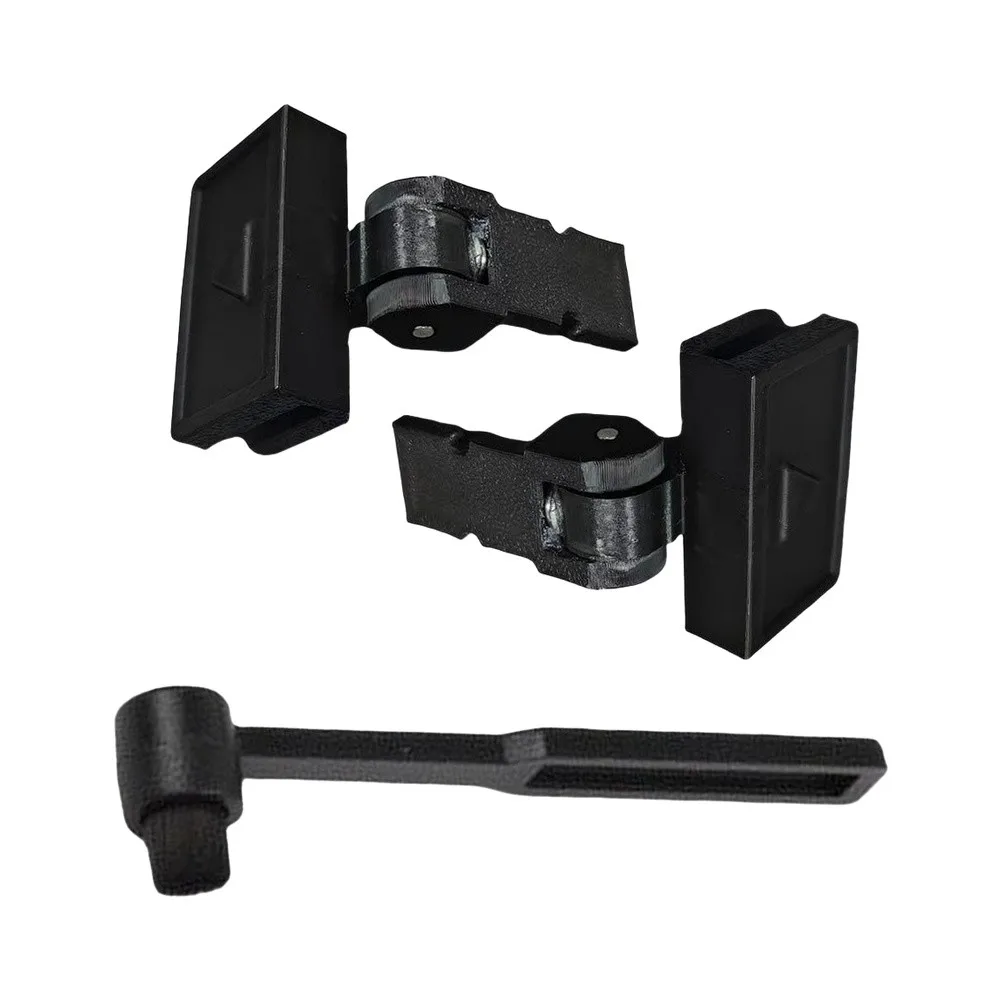 Dust Cover Hinges Compatible with For Sony For PS-LX300H Turntable Includes Brush 2 Pcs Black Hinges for Easy Installation