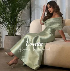 Lorrtta Vestido de noche formal Arabia Saudita Vestido de fiesta de sirena para mujer Espumoso Personalizado فسات jal chter ة kolات mavera