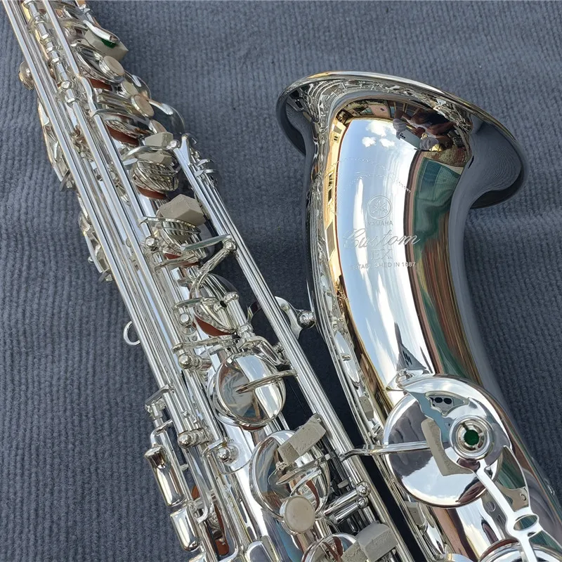 Top YTS-875 Bb professional Tenor saxophone professional-grade tone SILVERING SAX jazz instrument