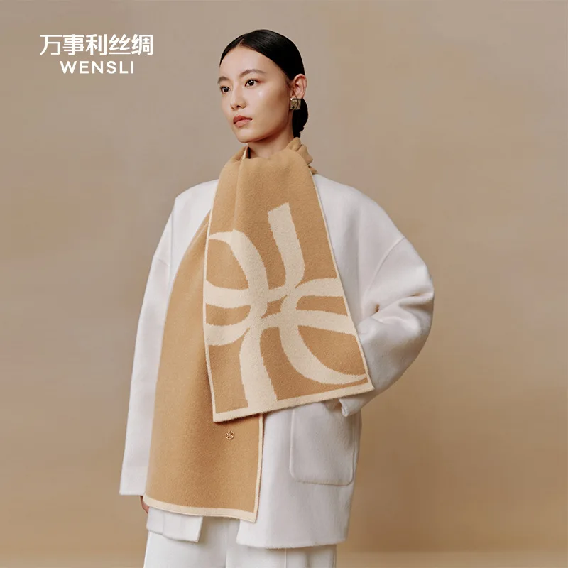 Wensli, novedades de invierno para hombres y mujeres, chales y bufandas que retienen el calor, chales de lana de gran tamaño y bufandas de lana