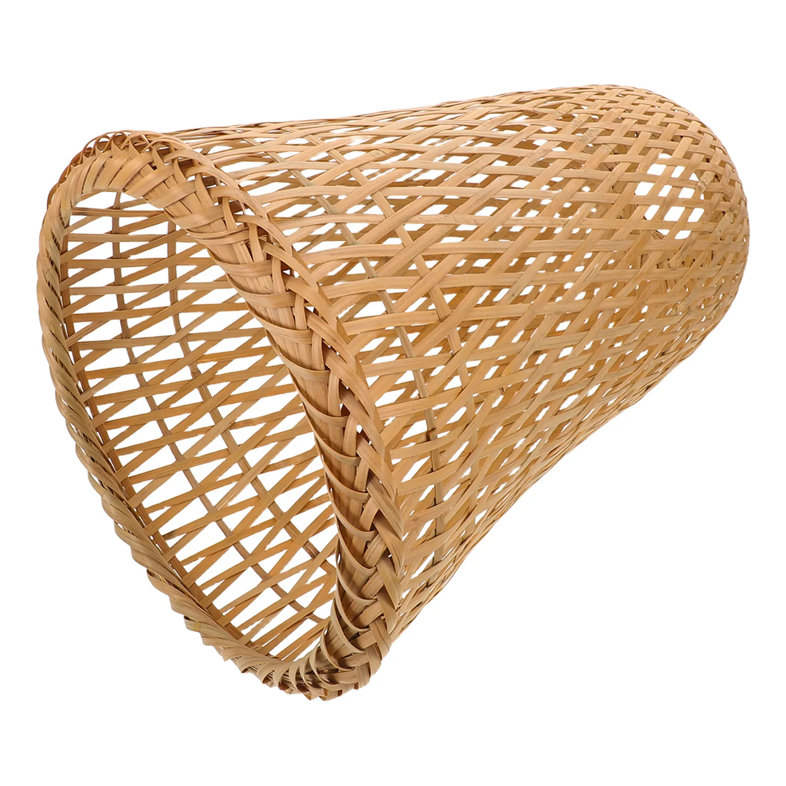 Handmade Bamboo Lampshade 5Cm Inner Diameter Woven Ceiling Light Vintage Chinese Style Birdcage Lantern For Hotpot Restaurant
