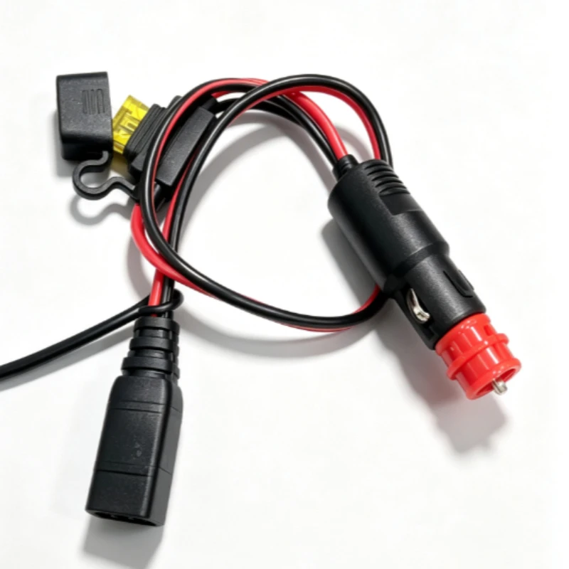 16AWG Automotive Charging Cable, European DIN Cigarette Lighter Plug to CTEK Connect for Vehicle Battery