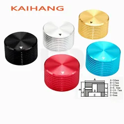 1PCS 30×17mm All aluminum solid core knob cap Biliary amplifier Volume adjustment knob Potentiometer Knob cap round hole 6mm