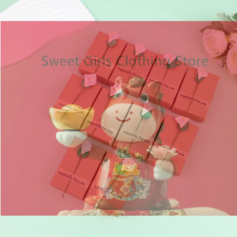 

【XJ】2/3/5/10 шт. Подарочная коробка для украшений, органайзер для браслетов и ожерелий, картонный контейнер для хранения с губкой