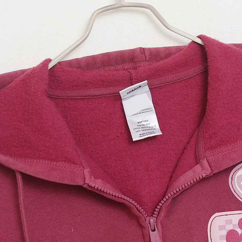 Felpa con cappuccio patchwork Disney Topolino Minnie da donna Casual con zip in pile con cappuccio Giacca da donna Cartoon Jumper Top Streetwear