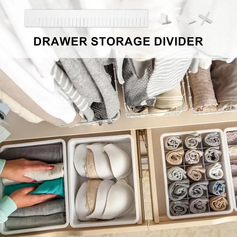 

Drawer Dividers For Clothes Compact Drawer Organizer For Space Saving Small Drawer Dividers For Bathroom Jewelry Inserts Clothes