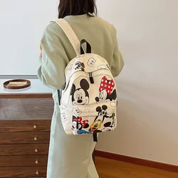 Disney New Mickey Mouse Student Schoolbag Cute Man and Woman Cartoon Children's Lightweight and Large Capacity Backpack