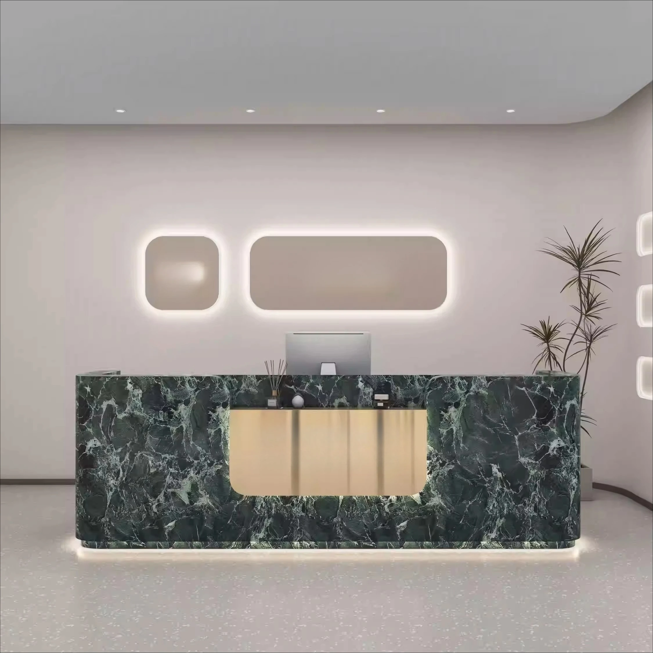 az-Cashier Counter Medical Beauty Dance Studio Reception Desk Clothing Store Affordable Luxury Counter Beauty Salon Front Desk@