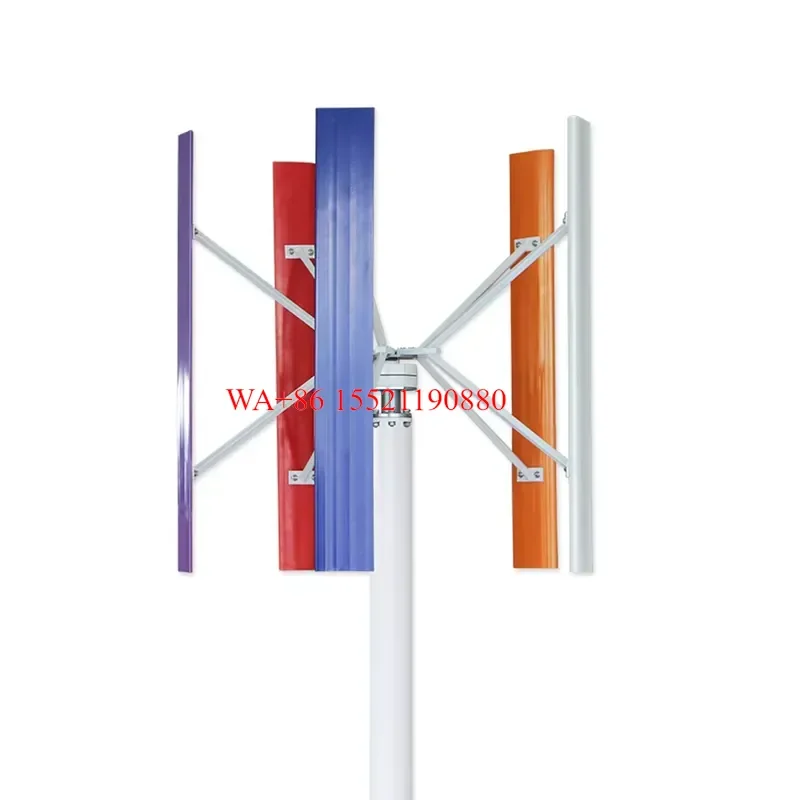 WMWMNU 2026 New Spiral Wind Turbine 50 Kw Residential Wind Generator With Controller for Home Use