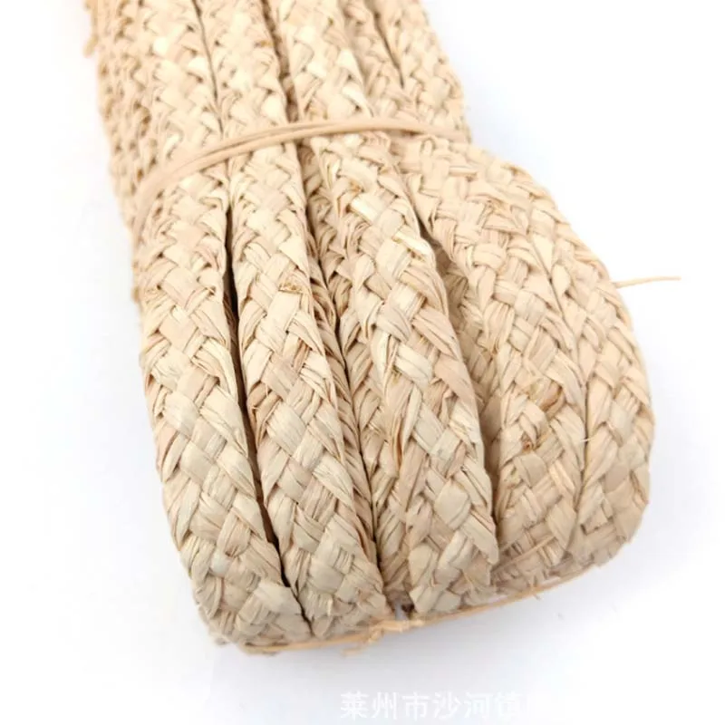 

50 Meters Natural Raffia Weaving Five Strand Braids Rope Handmade Straw Rattan Diy Material Furniture Chair Table Decor