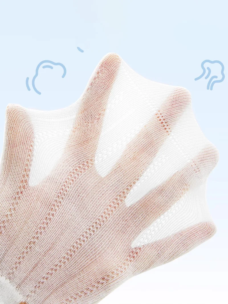 AIBEDILA 3 Pairs Newborn Baby Socks Breathable Thin 6-12 Months Children Socks Summer Mesh Skin-friendly Soft Infant Boat Socks