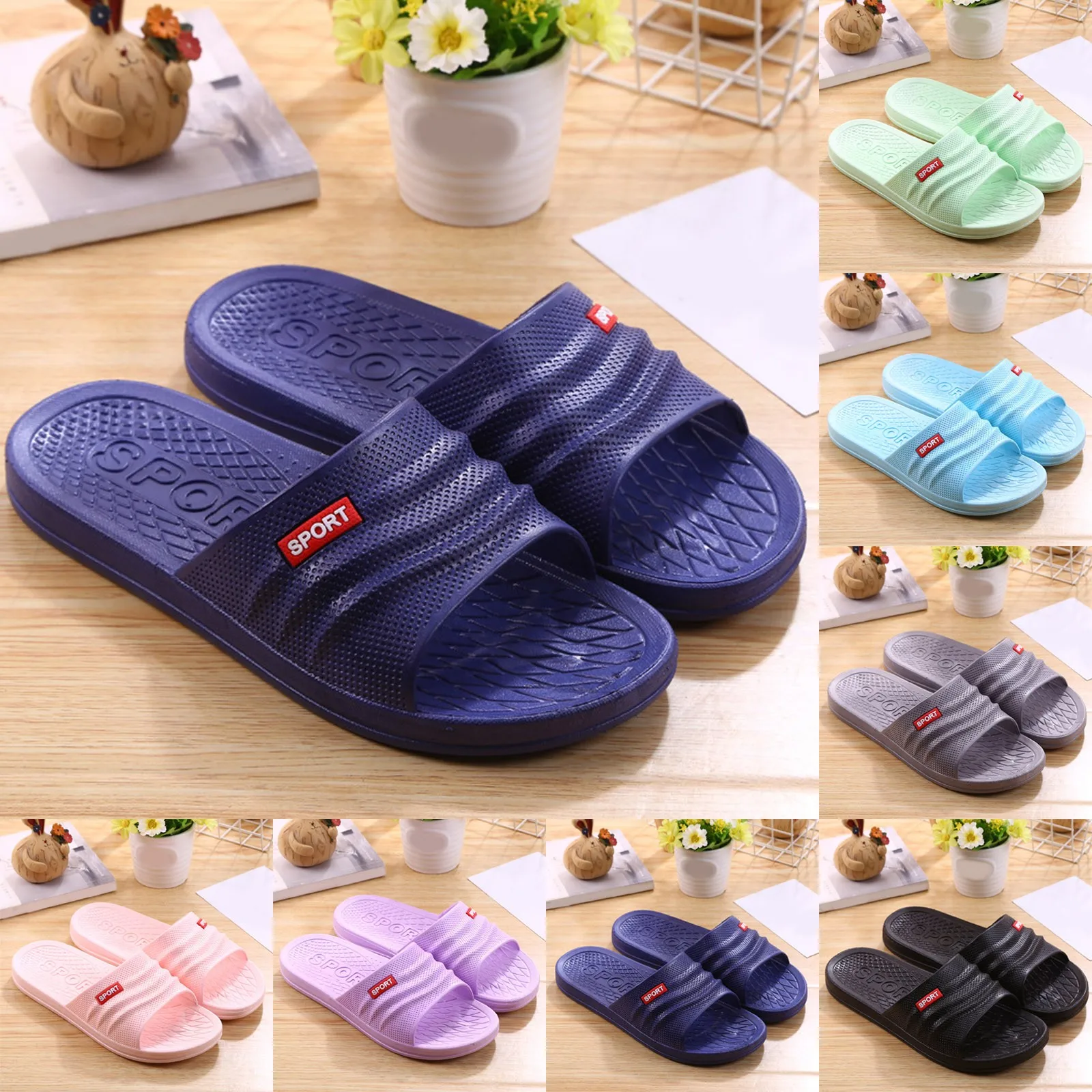 Mens Couple Shoes Comfy Slippers for Men Mens Thong Slippers Mens Slippers House Shoes Men\'s Slippers Size 81/2 Mens Slippers