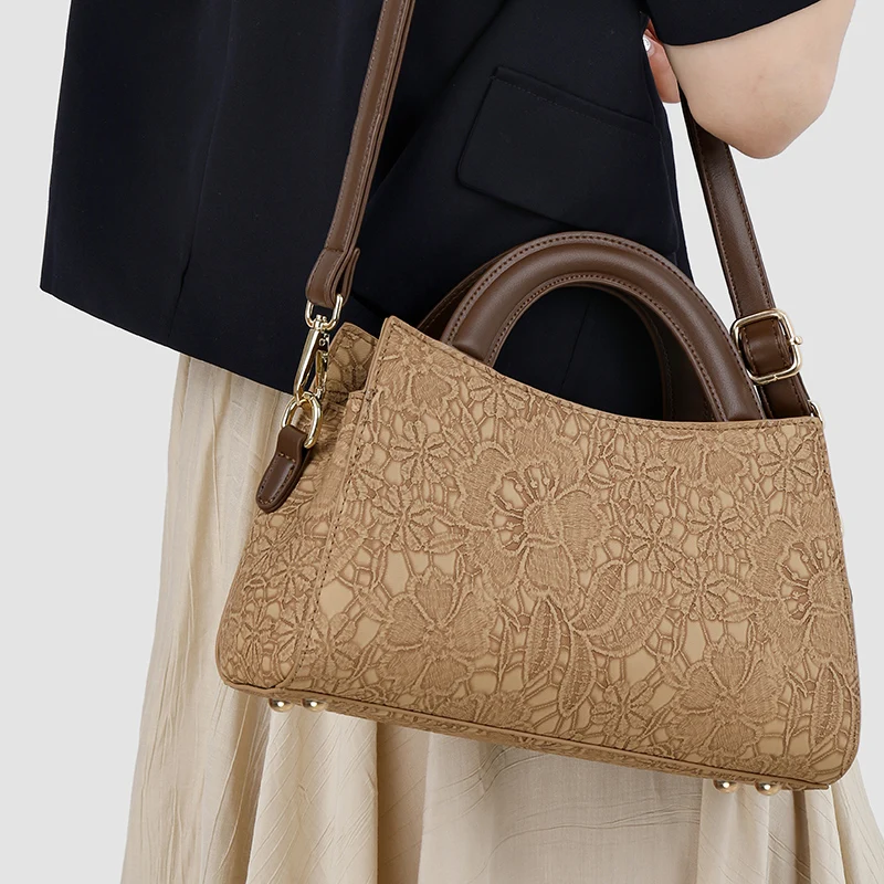 

Embossing Color Top Quality Leather Shoulder Hand Bags for Women 2025 Messenger Clutch Bags Designer Crossbody Bag Summer Sac
