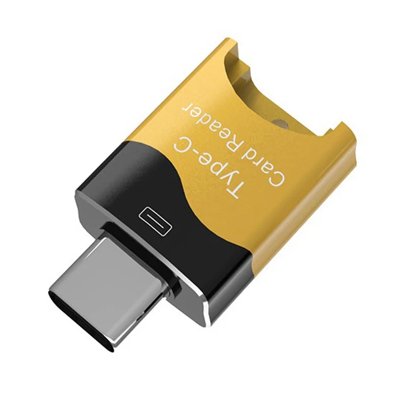 B68A Mini Type-C Card Reader Mobile OTG Card Reader  Card Slot Plug And Play Flash Drive TF Card Reader