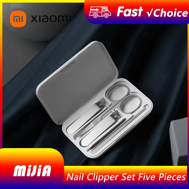 

Новый оригинальный Xiaomi Mijia маникюрные кусачки для ногтей педикюрный набор портативный дорожный гигиенический набор из нержавеющей стали набор инструментов для резки ногтей