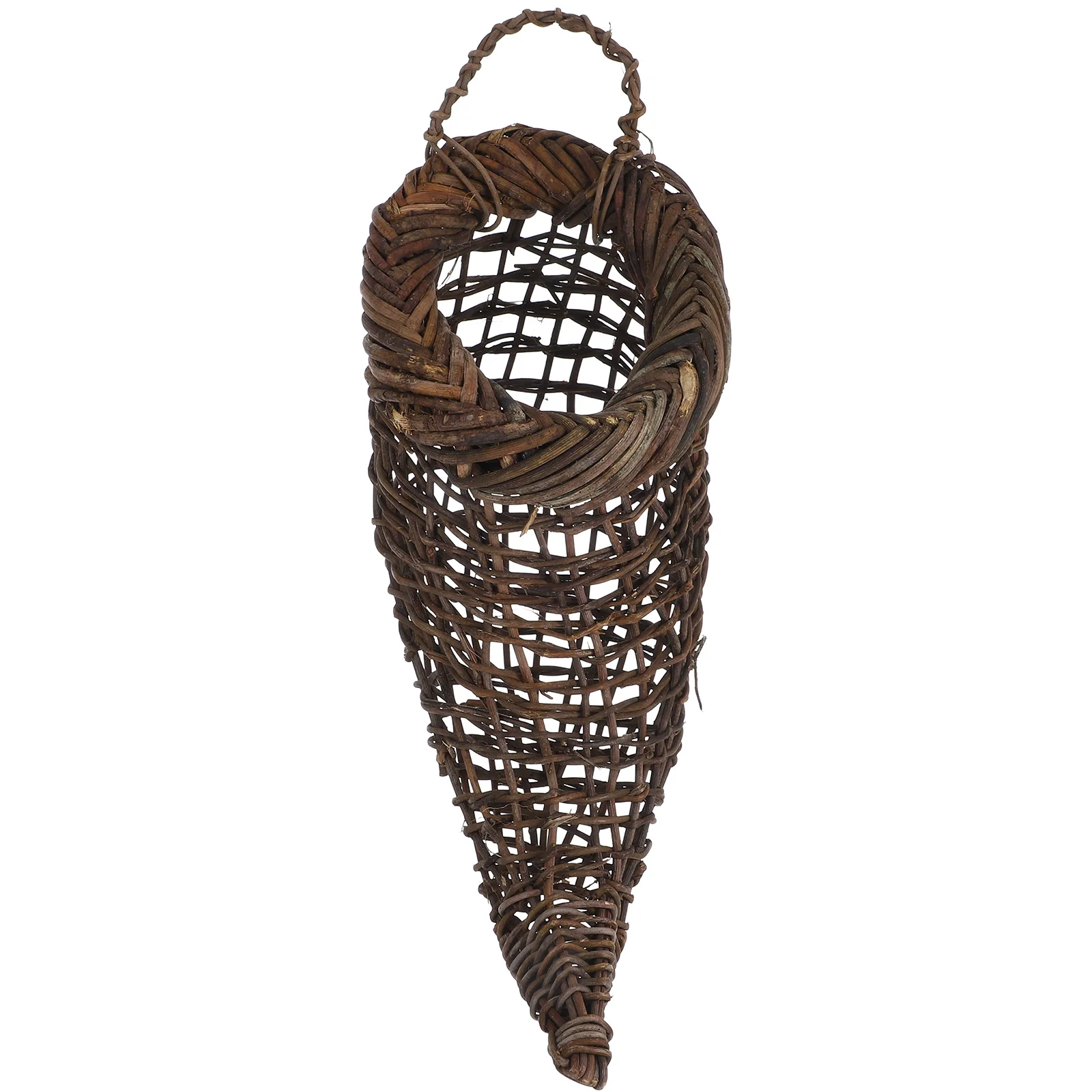 

Decorative Woven Hanging Basket Wall Mounted Traditional Weaving Technique PP Material Indoor Outdoor