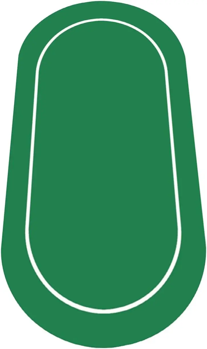 

Коврик для покерного стола 55x28 дюймов, нескользящий, портативный, водонепроницаемый, резиновый, для карточных игр на 6-8 игроков