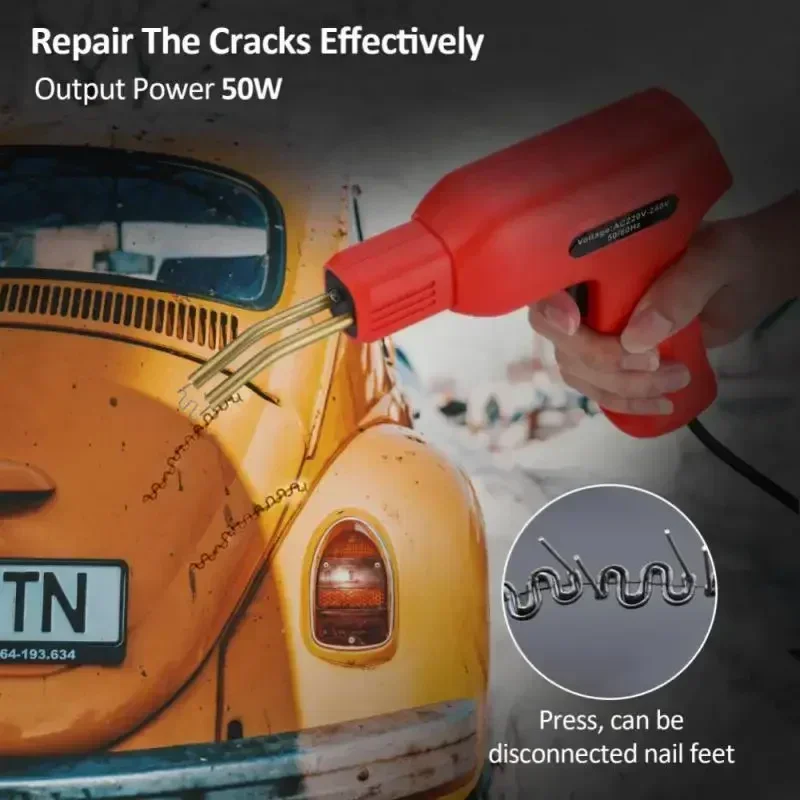 Machine Tools Soldering Repair EU For Welding Plastic PVC US Bumper Iron Gun Repairing Gun Hot Welder Stapler Machine Heat Car