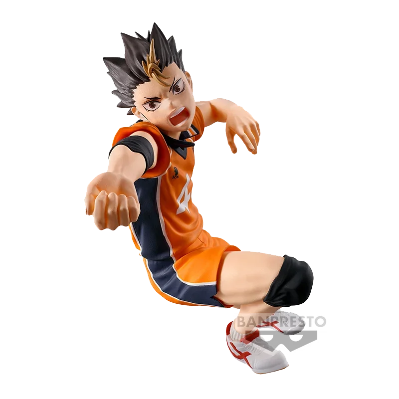 ¡En stock BB Original Bandai BANPRESTO Posando Figura Haikyuu!! Yu Nishinoya Anime juguete regalo modelo colección Hobby