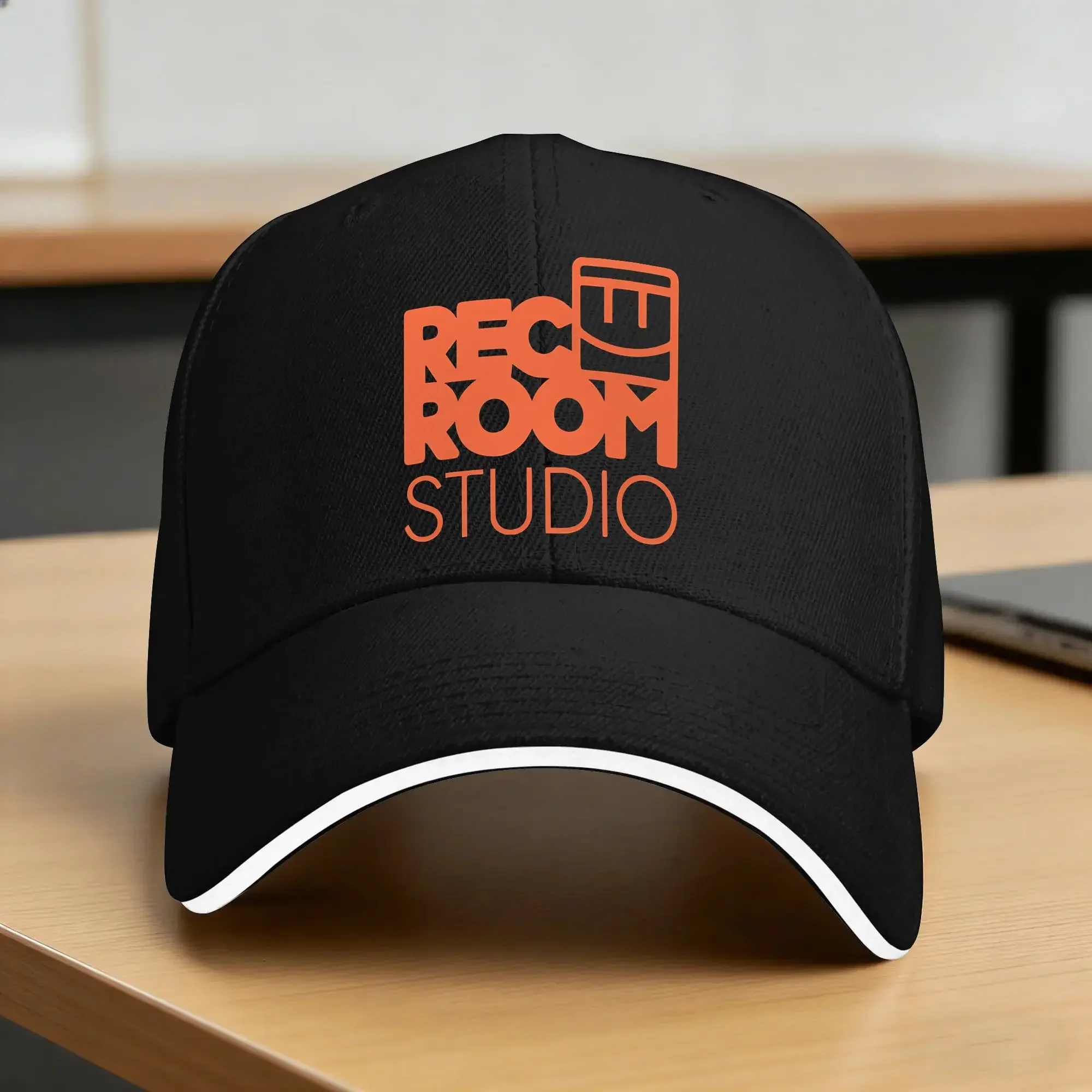 Summer Rec Room Studio Orange Baseball Cap Outdoor Gym Casual Design Sun Hip Hop Hats Female Male Sunscreen Baseball Caps