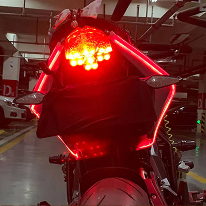 1157 BAY15D LED لمبات دراجة نارية فلاش مصباح مكبح ضوء إحترافي 12SMD 12 فولت وامض الضوء الخلفي DRL الأحمر العالمي موتو اكسسوارات