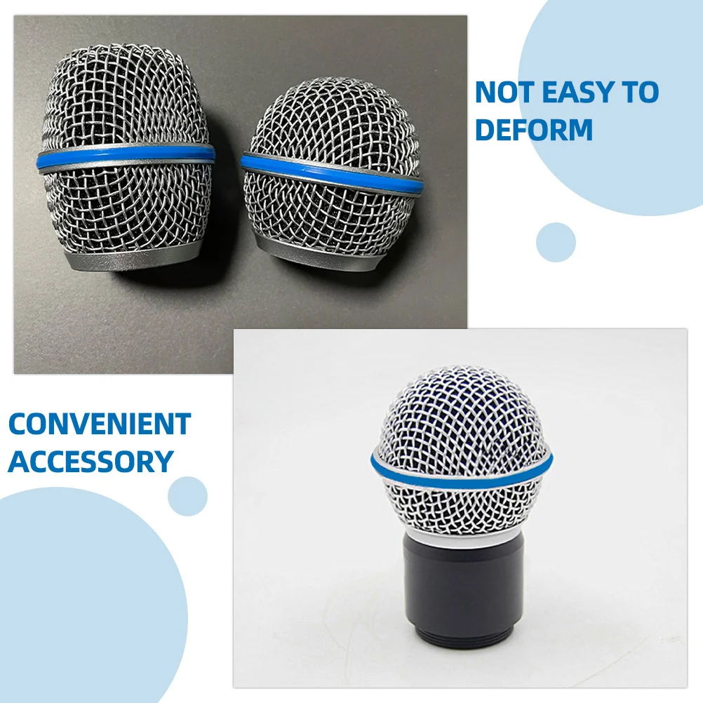 8Pcs Microphone Grille Ring Rubber Protective DIY Handheld Mic Accessory for Ktv Stage Performances Microphone Grille Ring