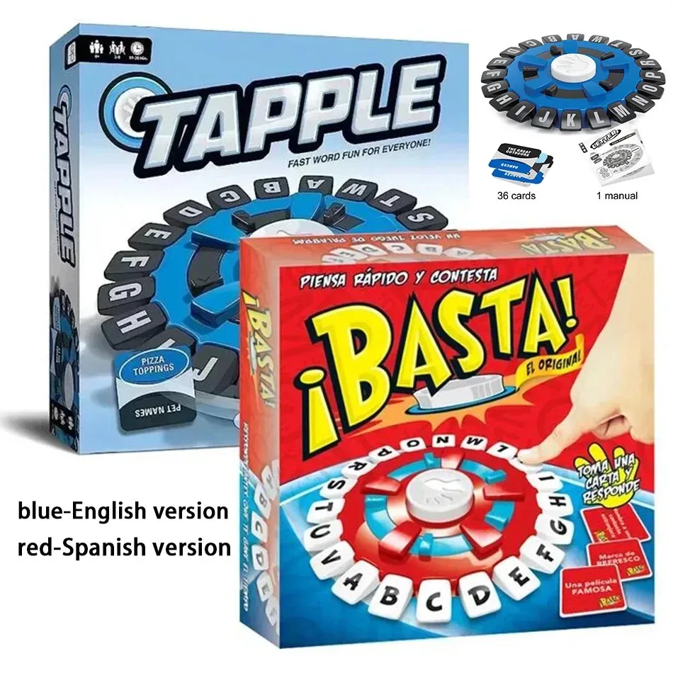 Spanish and English Fast-paced Board Games, Family Gathering Board Game,parent-child interaction, Educational Toy