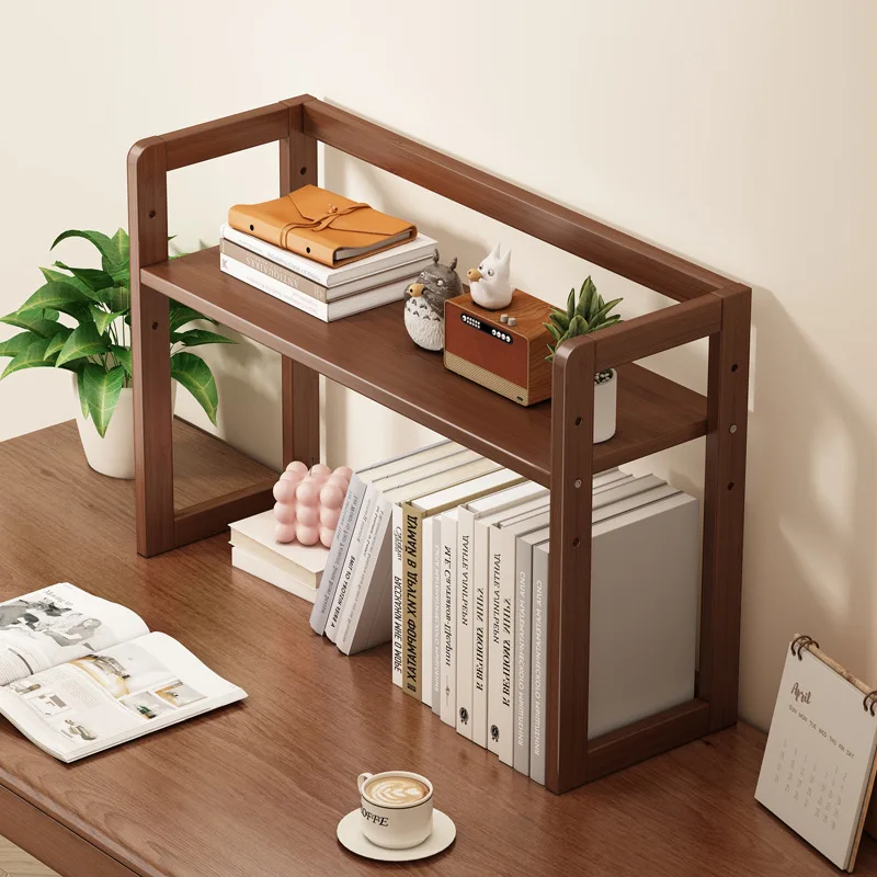 Adjustable Desktop Shelf Simple Household Storage Desk Bookshelf Office Countertop Supplies Storage Display Shelf Cute Shelves