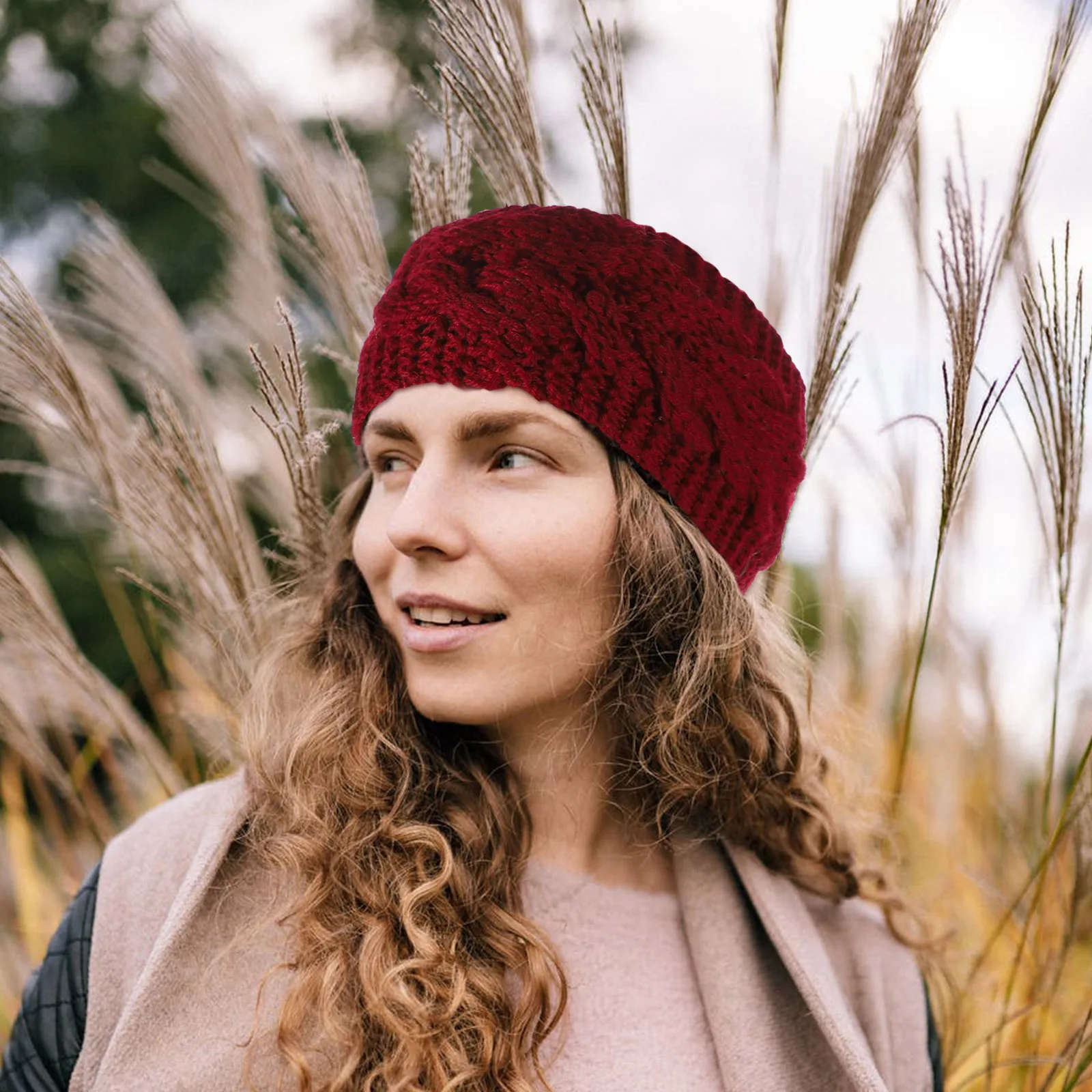 

5Pcs Ear Warmer Headb s Women Knitted Wool Lightweight Stretchy Ski Snowboard Camping Hiking Hair Accessory Yoga Headb