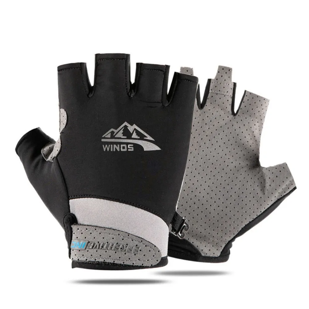 Guantes de pesca Anti-uv de medio dedo, guantes de verano para deportes al aire libre, guantes para conducir, guantes con protección solar, guantes transpirables para Fitness