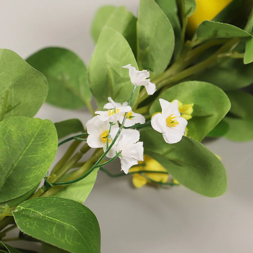 

Artificial Lemon Garland Hanging Plants Home Decor Summer Breath Wedding Fruit Vine Strips Kitchen Front Door Scene