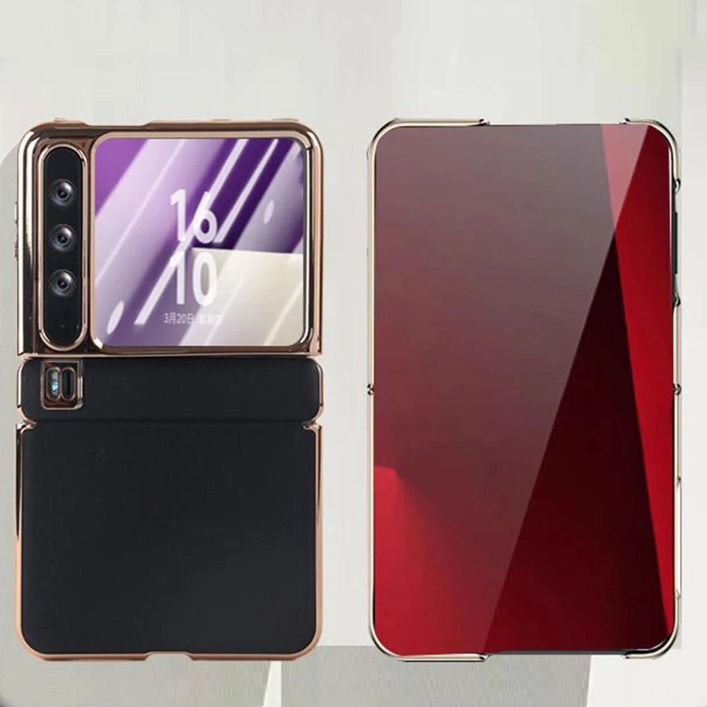 

For Huawei Pura X High-end Plating Genuine Case Built-in Small Screen Protector Anti-Scratch Ultra Slim Hinge Protection