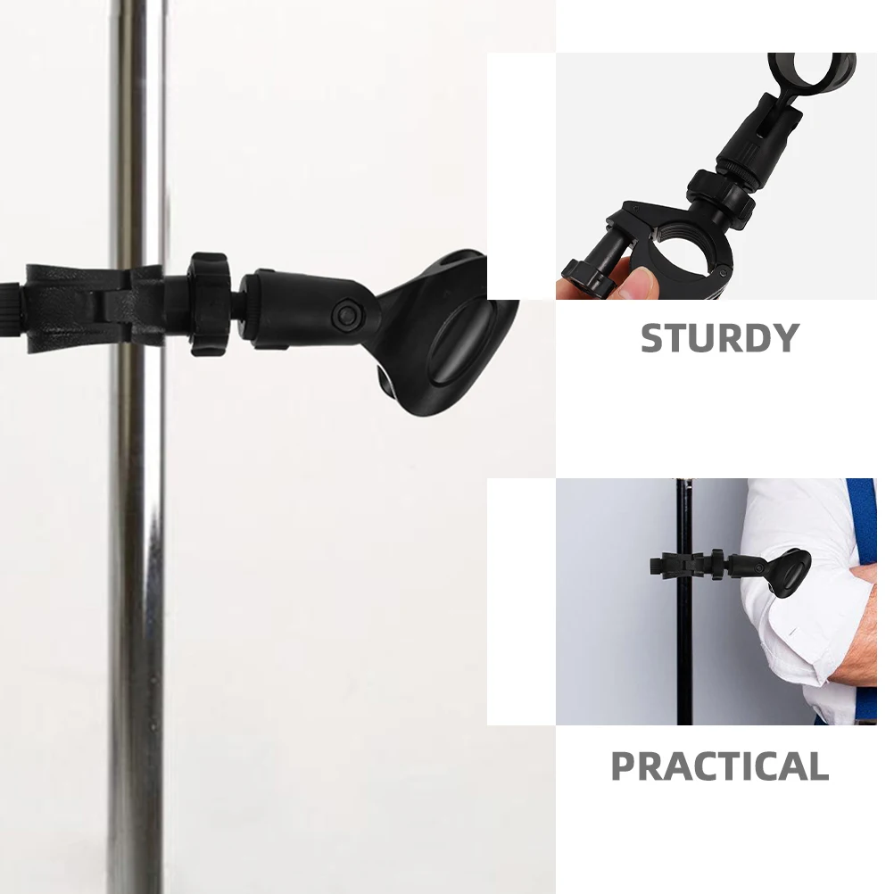 

2 set Microphone Clip Holder Adjustable For Mic Stands Universal Wireless Mic Clamp Live Streaming Recording Portable Audio