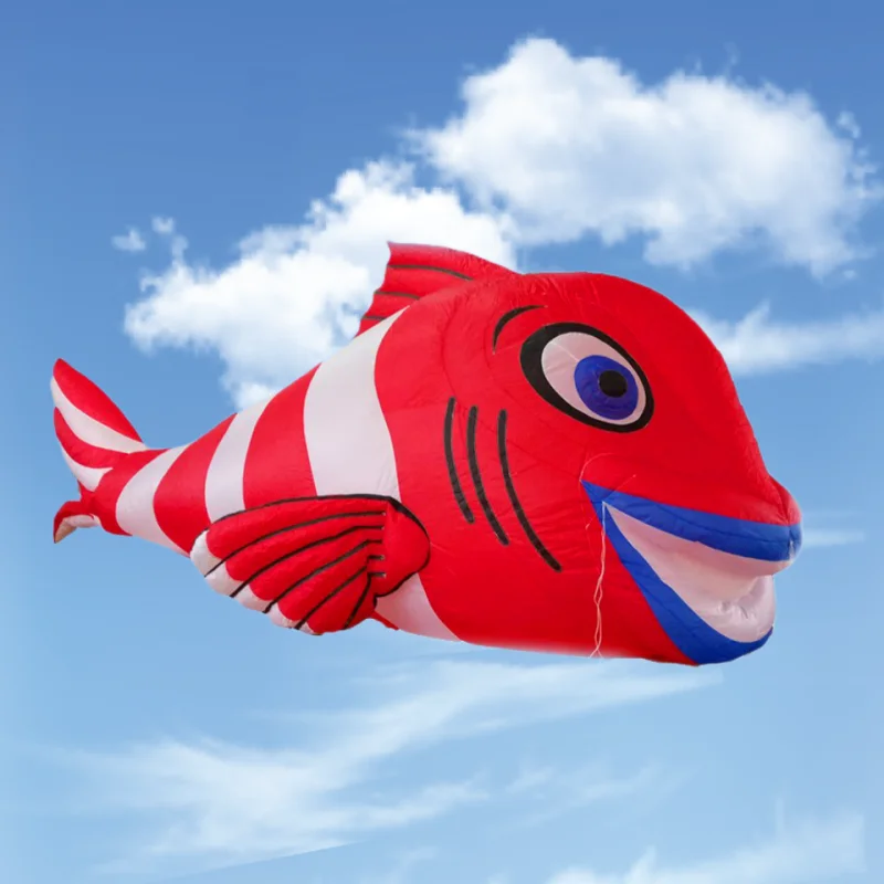 free shipping clown fish kite pendant inflatable kite for adults string reel fishing kite professional parachute toy sports fun