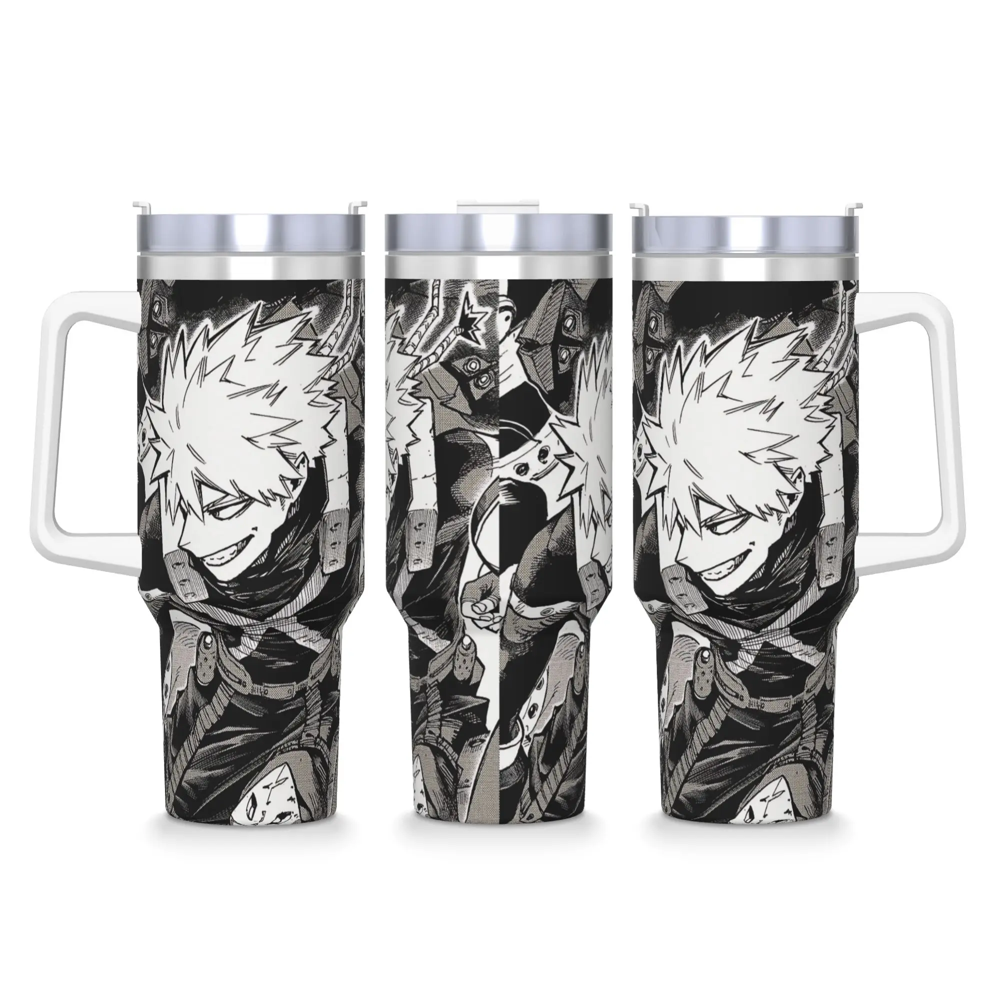 

Katsuki Bakugo Anime Stainless Steel Tumbler Camping Mugs Cup Large Coffee Mug Portable Cold and Hot Milk Tea Water Bottle