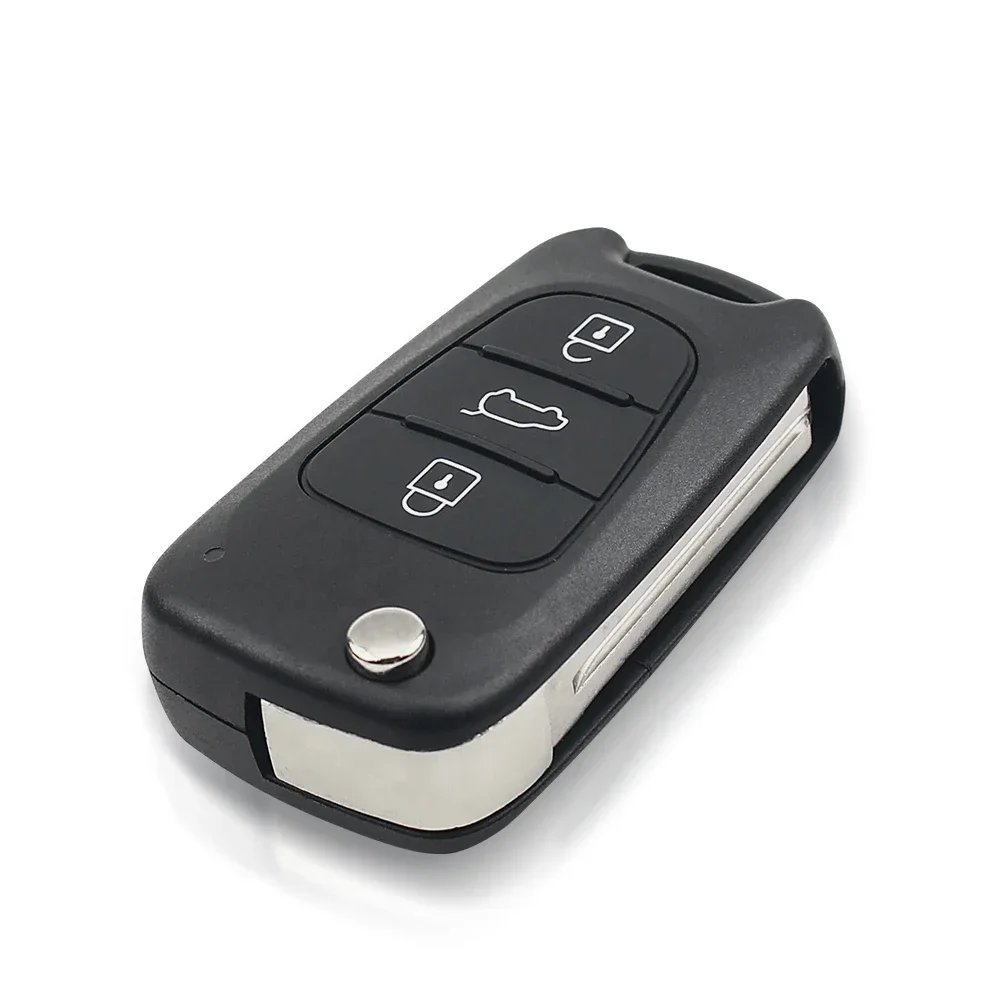 KEYYOU 433MHZ 3 Button Car Key for Hyundai i30 ix35 For Kia Rio Seed Picanto Sportage Flip Folding Remote Key Fob with ID46 Chip