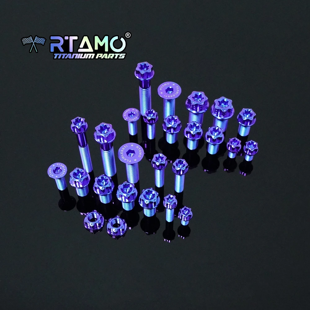 RTAMO Gr5 Titanium Bolts Nuts motorcycle Screw MOTO-TRON Footpegs Bolts for KTM 390RC