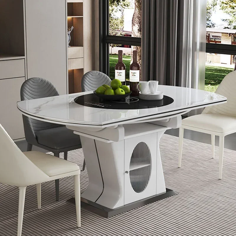 

Роскошный длинный складной обеденный стол для гостиной, круглый, бесплатная доставка, складной стол Mesa, гибкая дизайнерская мебель