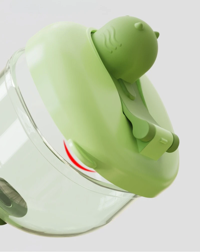 Baby-Kelchbecher mit Deckel, niedliches Weinglas-Design, Reise-Trinkbecher für Kleinkinder, 180/150 ml, auslaufsicherer Getränkebecher, Milchflasche, Kindergeschenk – Detail 8