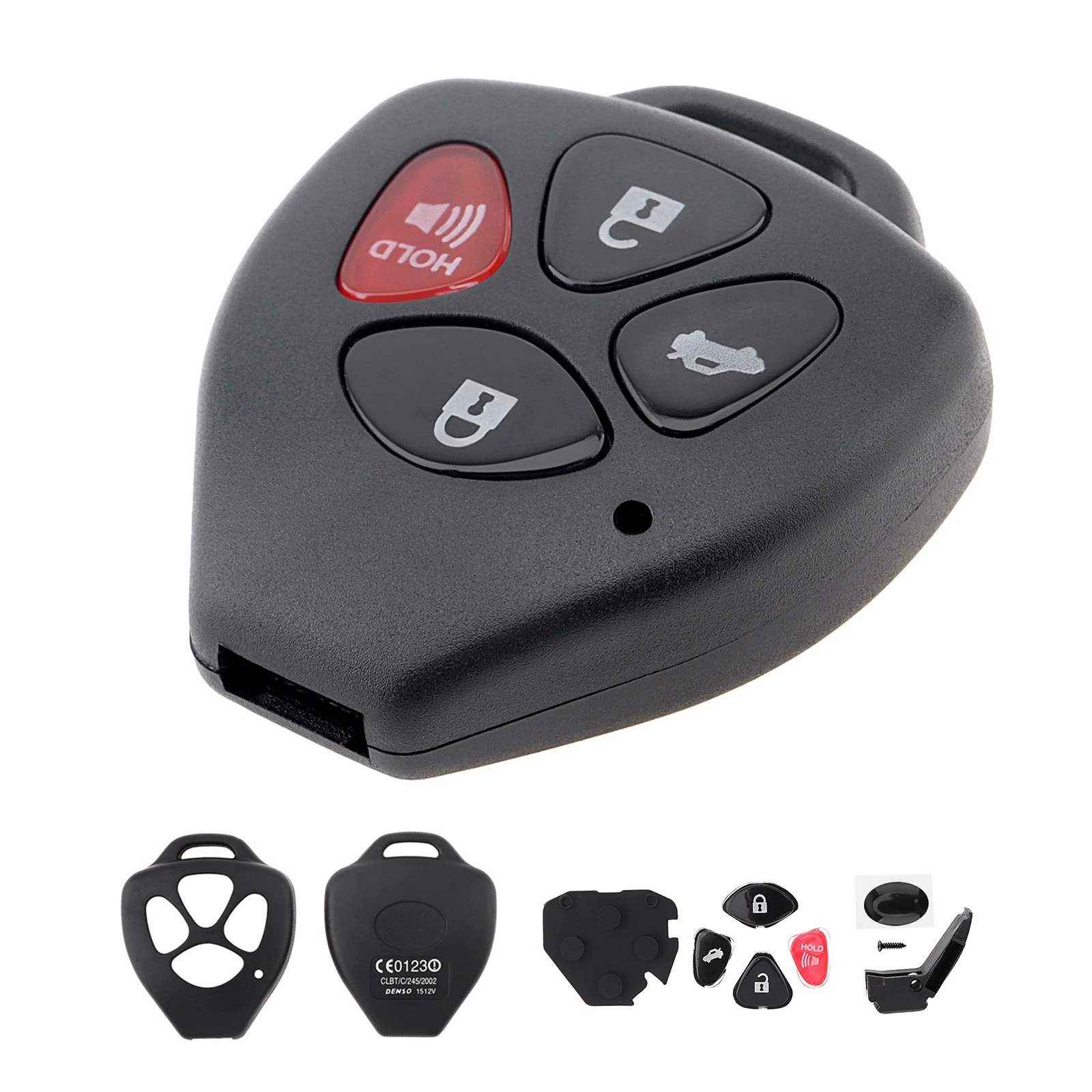 3 4 Buttons Car Remote Key Shell Fob Case Fit for Toyota Yaris Venza Corolla RAV4 TC XA XD Smart Remote Control Key Fob Cover